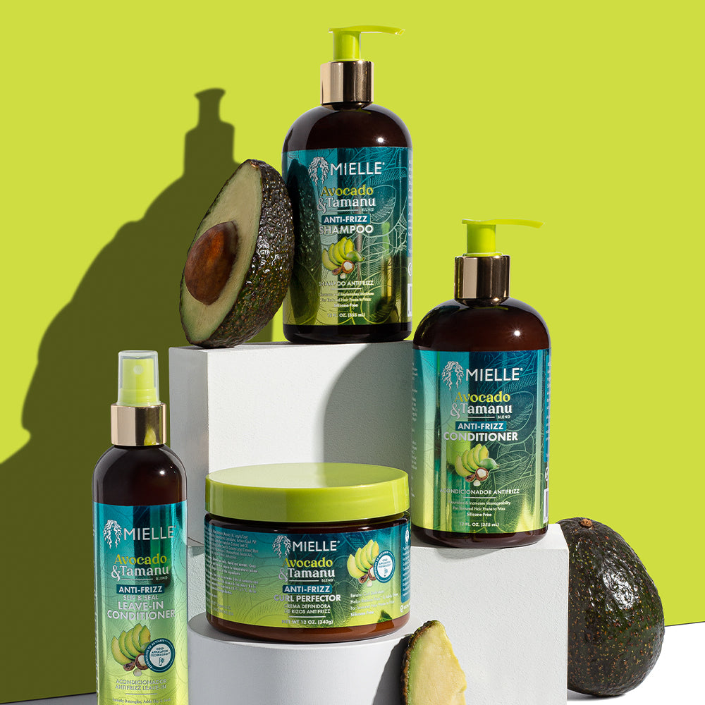 Mielle Organics avocado and tamarind hair care product collection