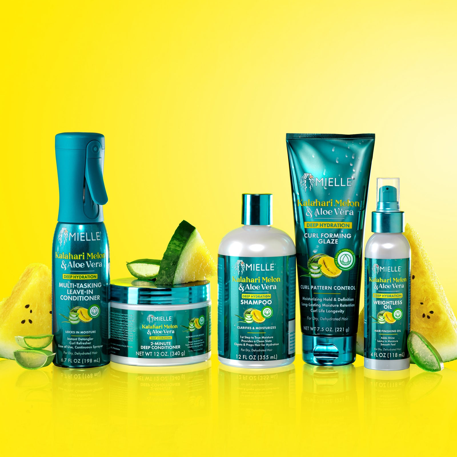 Mielle Organics Kalahari Melon & Aloe Vera hair care products