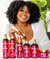 banner image of how to define your curls, anglo-african girl show casing mielle hair products.