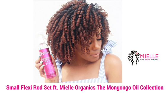 Small Flexi Rod Set using Mielle Organics The Mongongo Oil Collection | Mielle