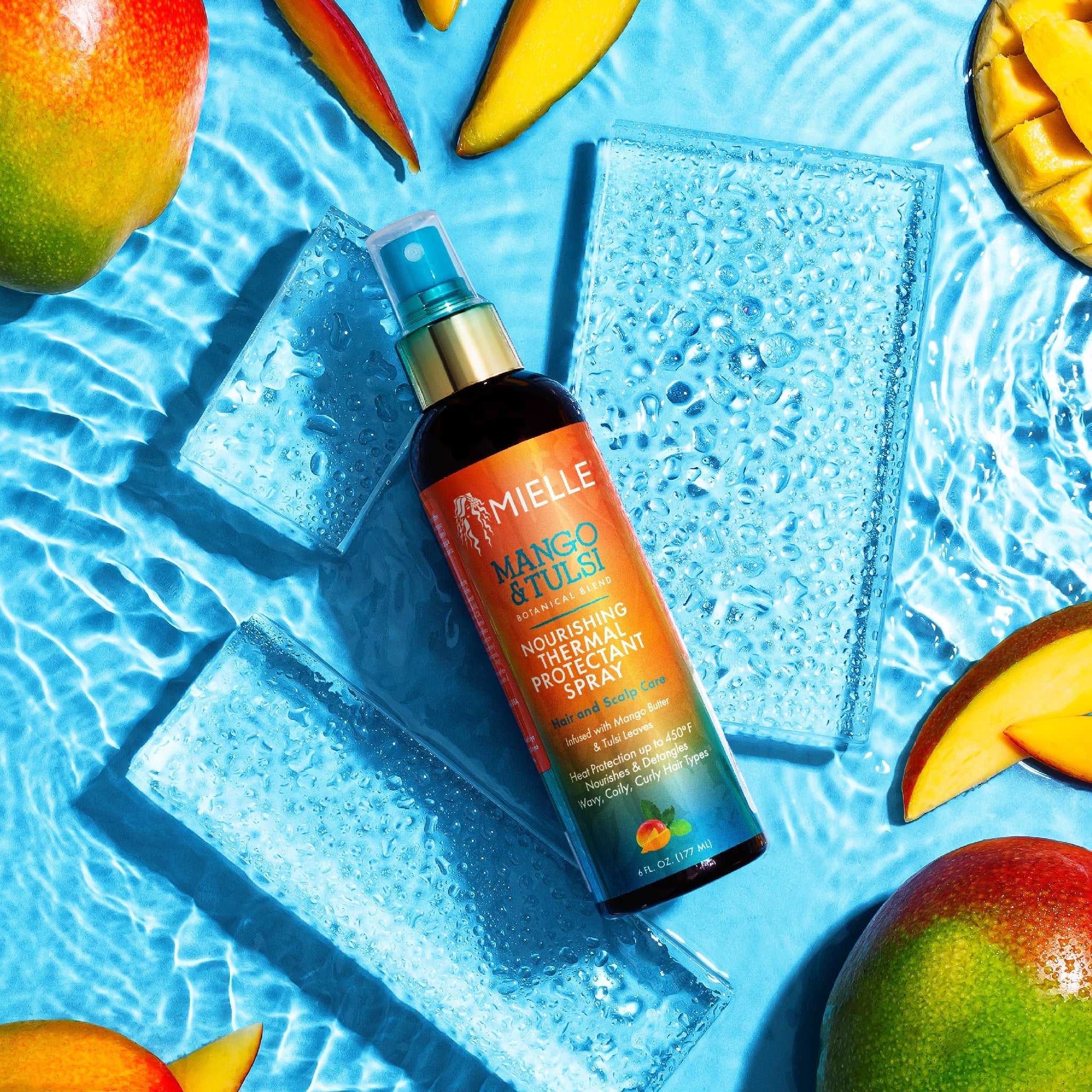 Mango & Tulsi Nourishing Thermal Protectant Spray – MIELLE