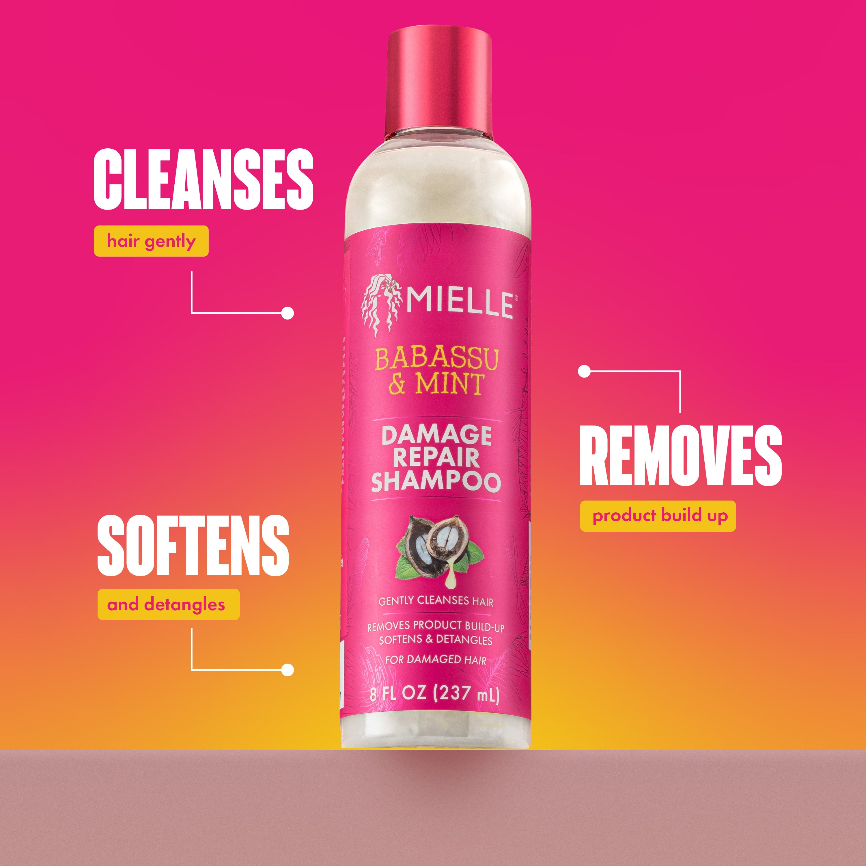 シャンプー Emily Babassu & Mint Damage Repair Shampoo – MIELLE