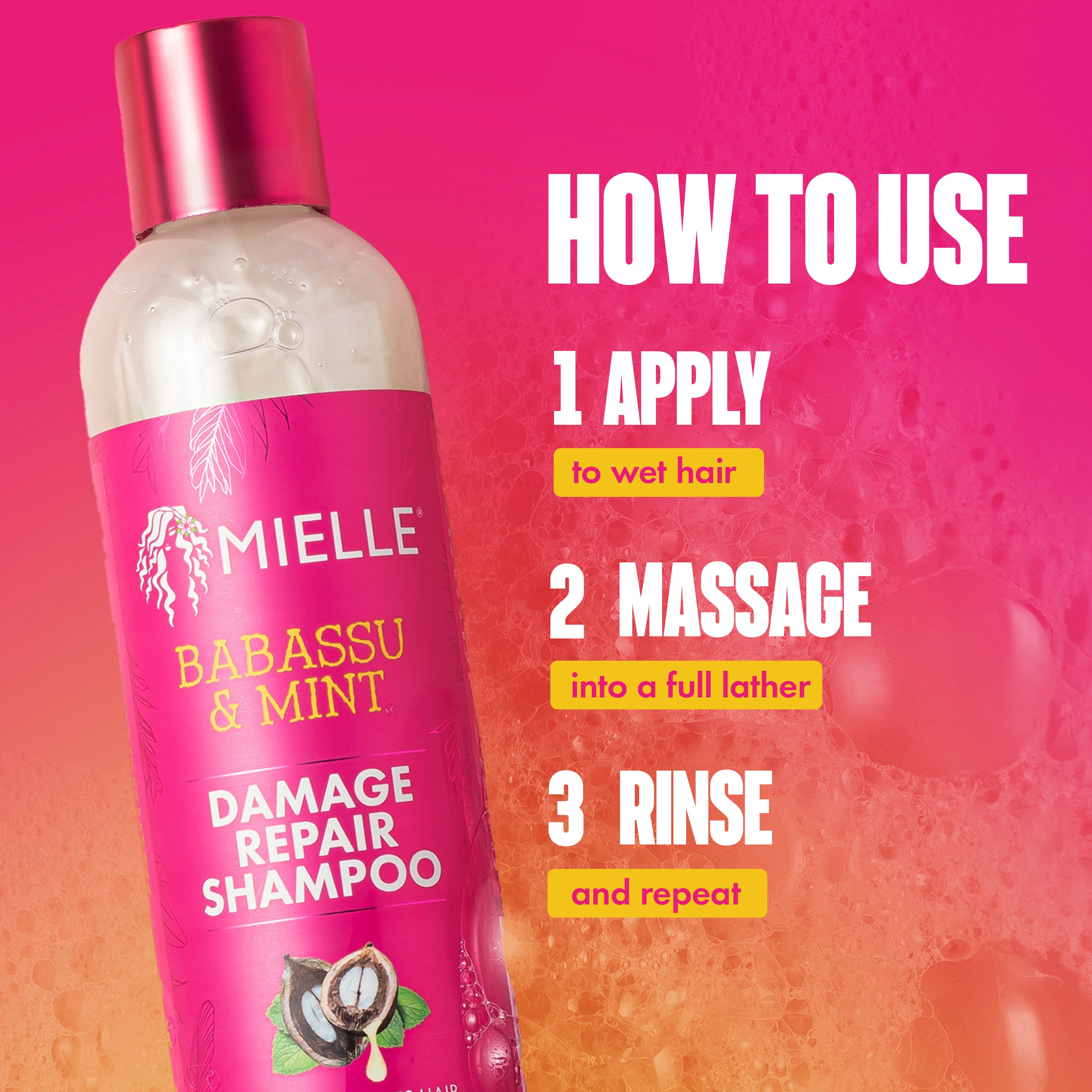 Babassu & Mint Damage Repair Shampoo – MIELLE