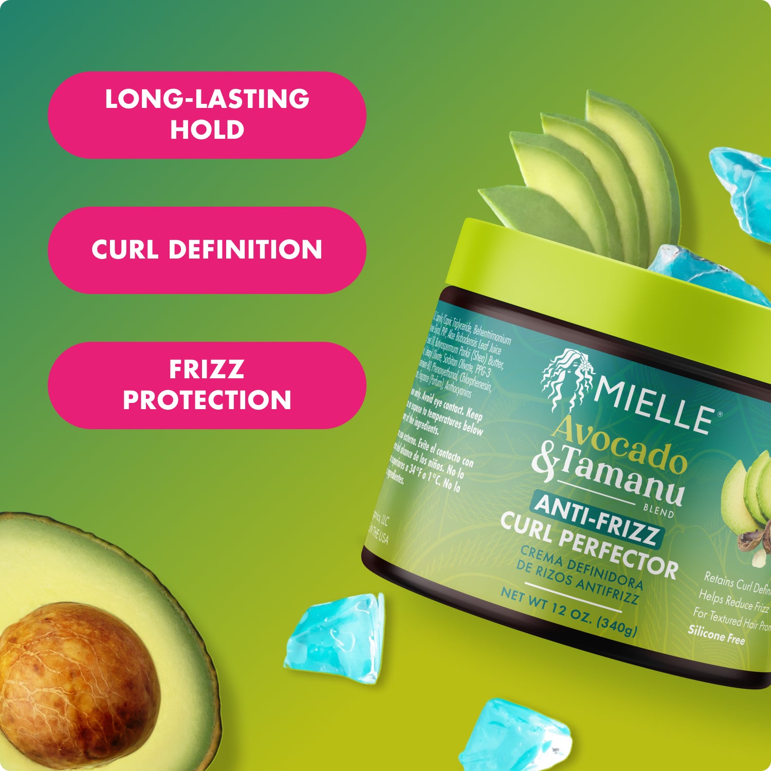 トリートメント kobegle Avocado & Tamanu Anti-Frizz Curl Perfector – MIELLE