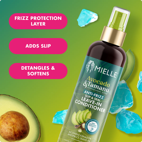 Avocado & Tamanu Anti-Frizz Slip & Seal Leave-In Conditioner – MIELLE