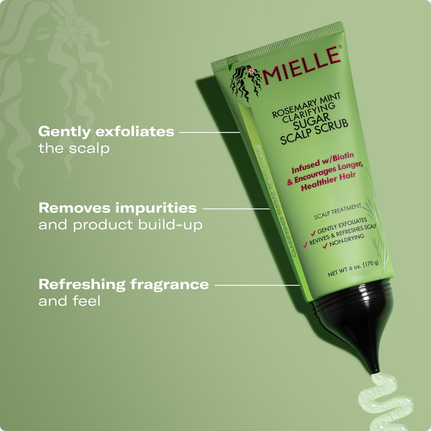 Rosemary Mint Clarifying Sugar Scalp Scrub – MIELLE