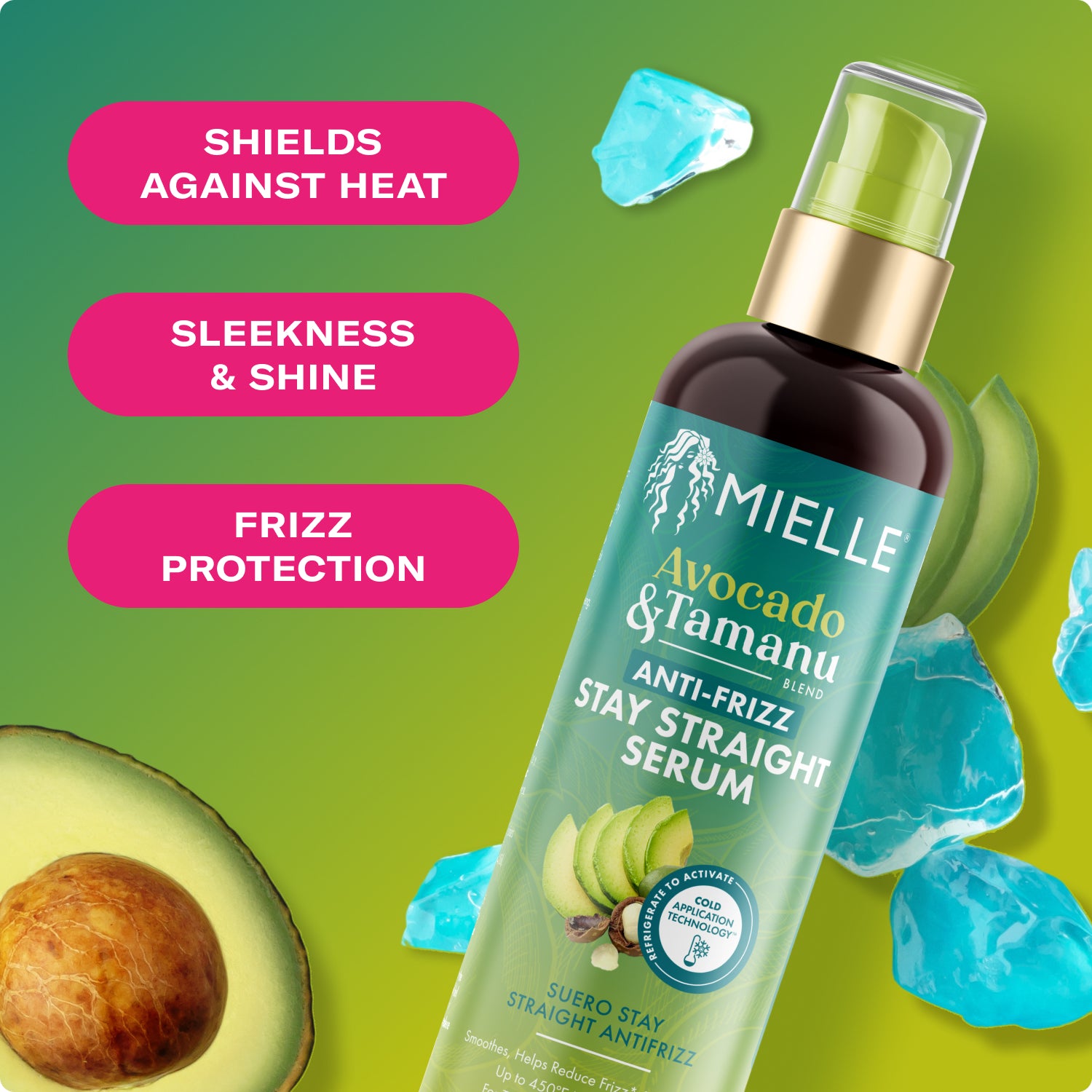 Avocado & Tamanu Anti-Frizz Stay Straight Serum – MIELLE