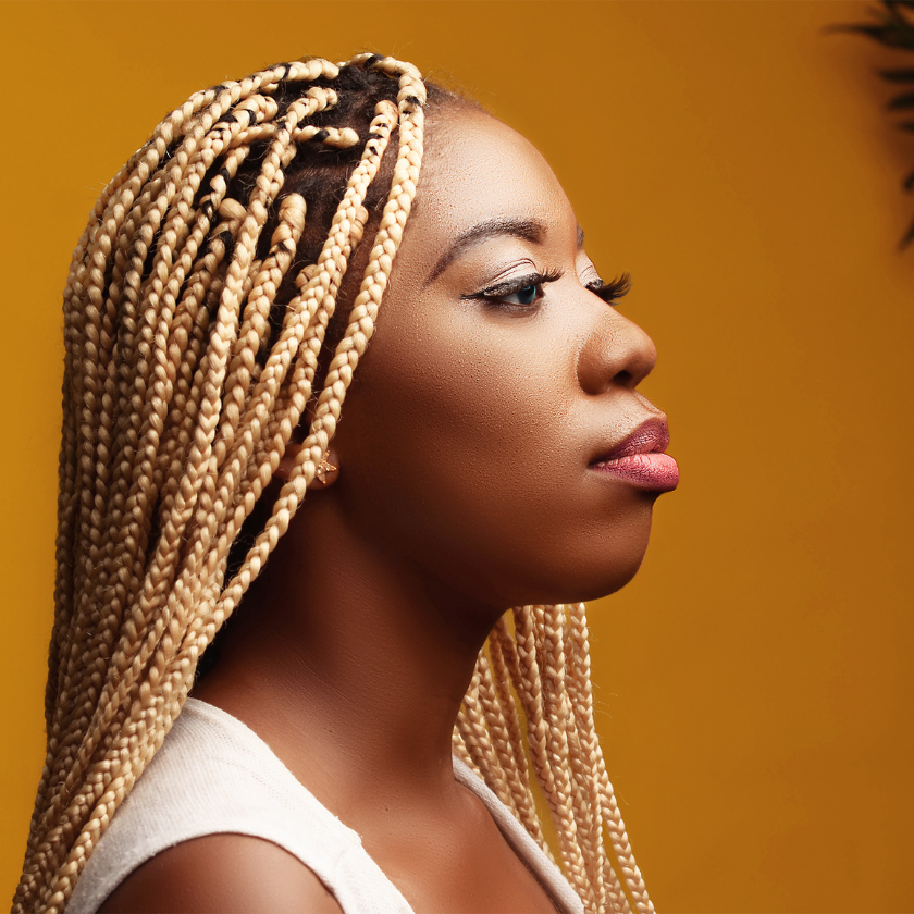 Braids hair Style with Mielle Organics Products