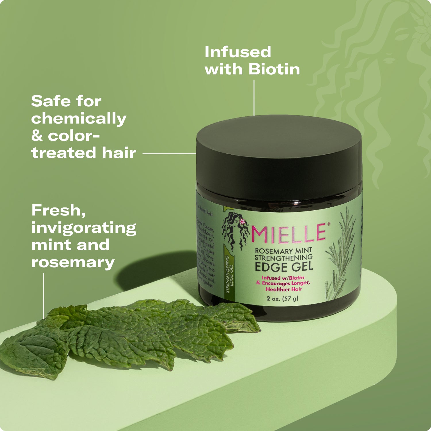 Rosemary Mint Hair Strengthening Edge Gel – MIELLE