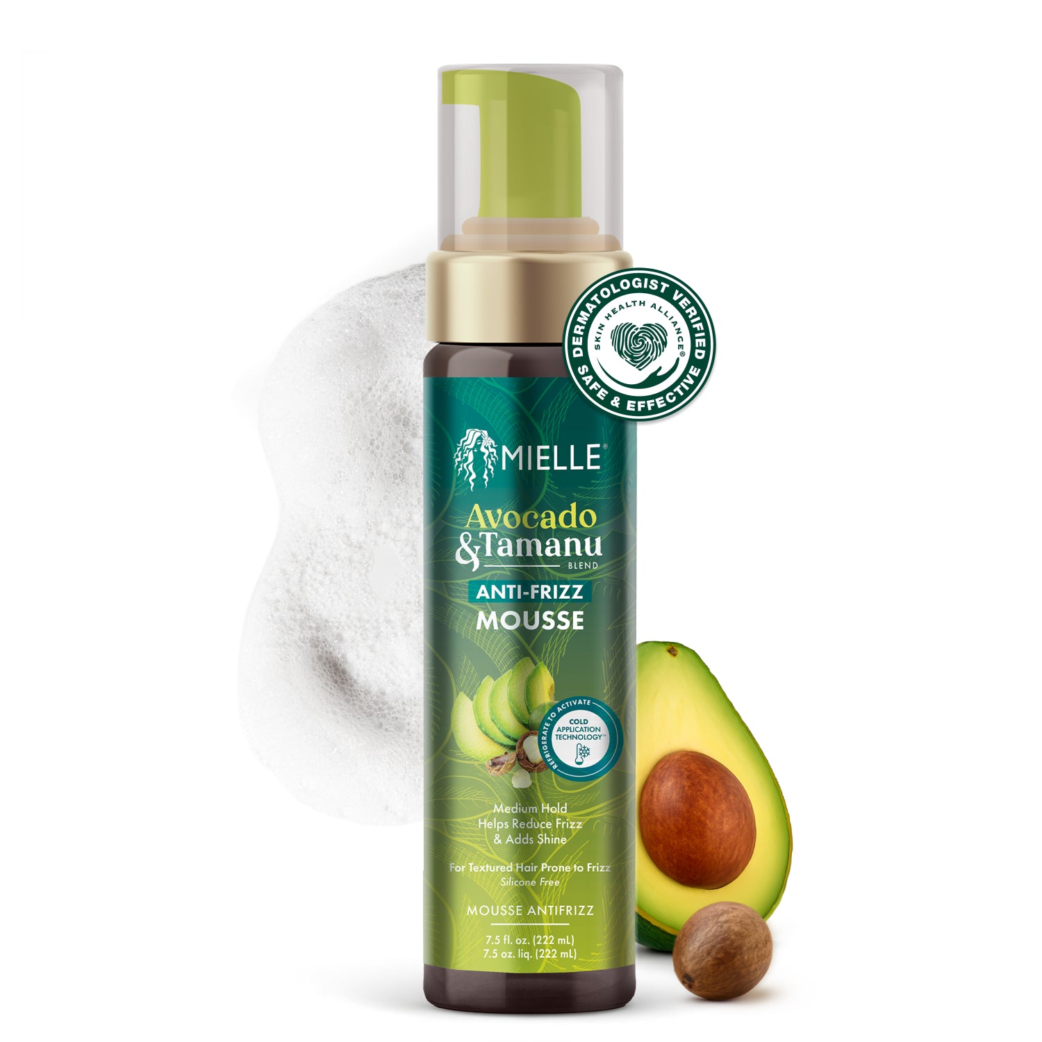 Avocado & Tamanu Anti-Frizz Mousse – MIELLE