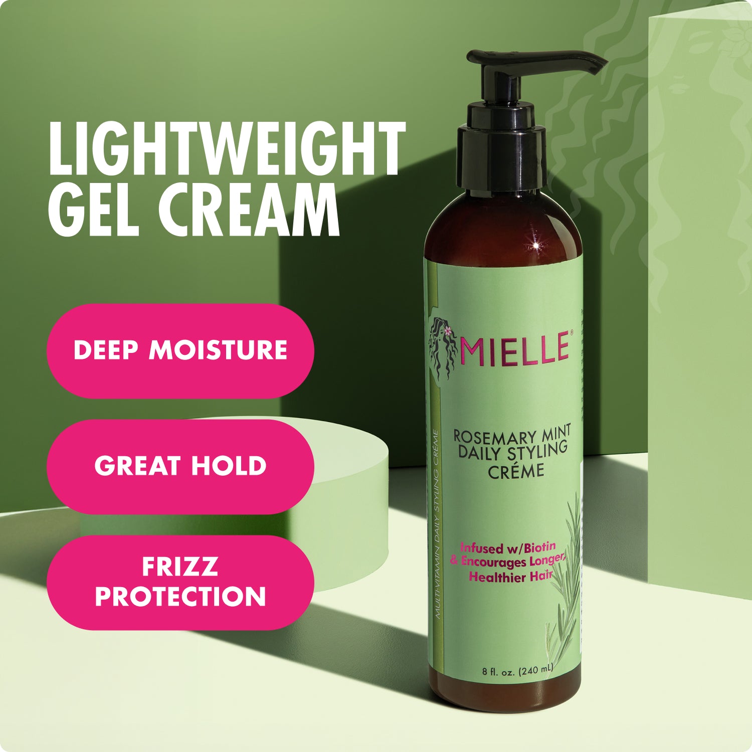 Rosemary Mint Multivitamin Daily Styling Creme - Tame Frizz And