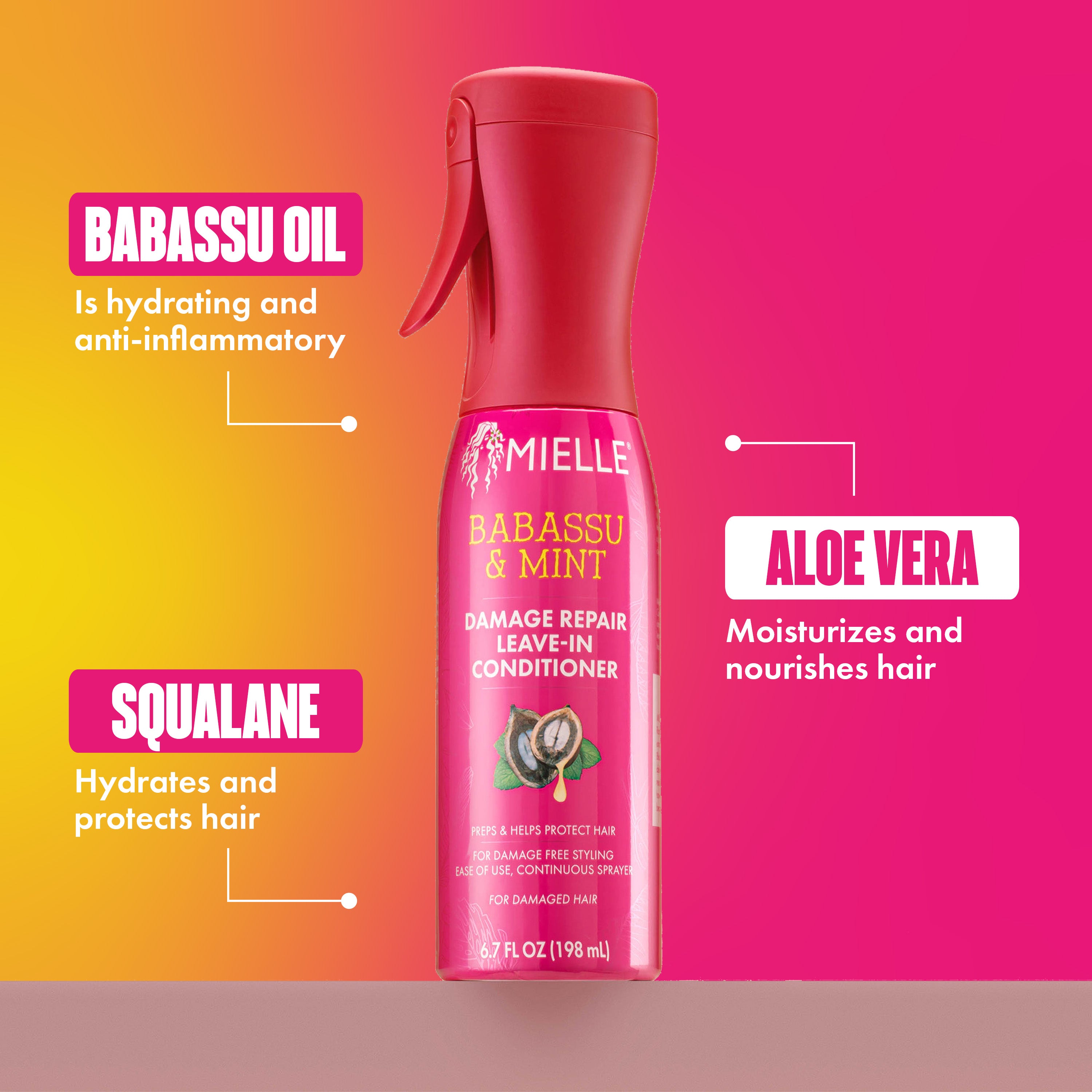Babassu & Mint Damage Repair Leave-In Conditioner – MIELLE