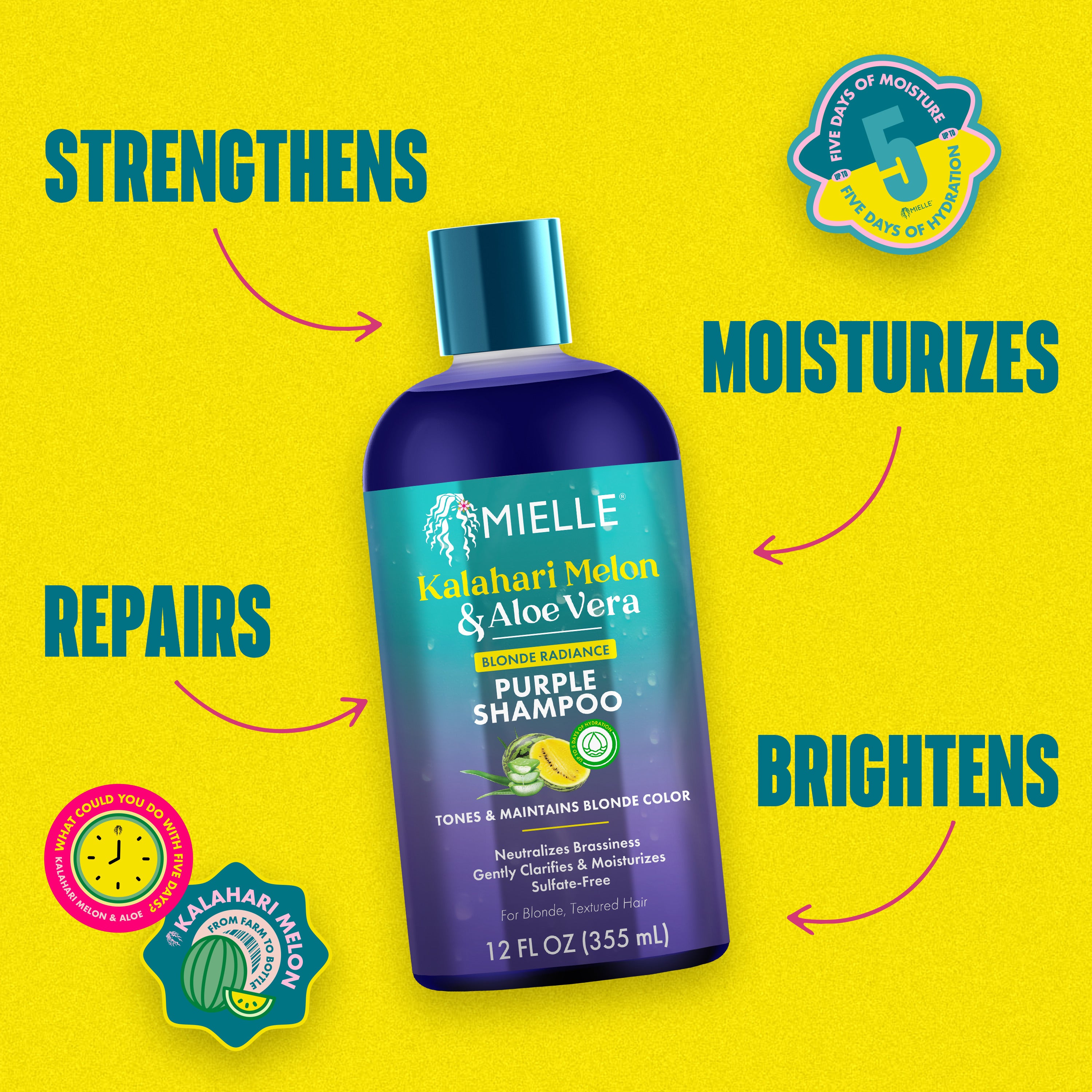 Mielle Kalahari Melon Purple Conditioner 12oz