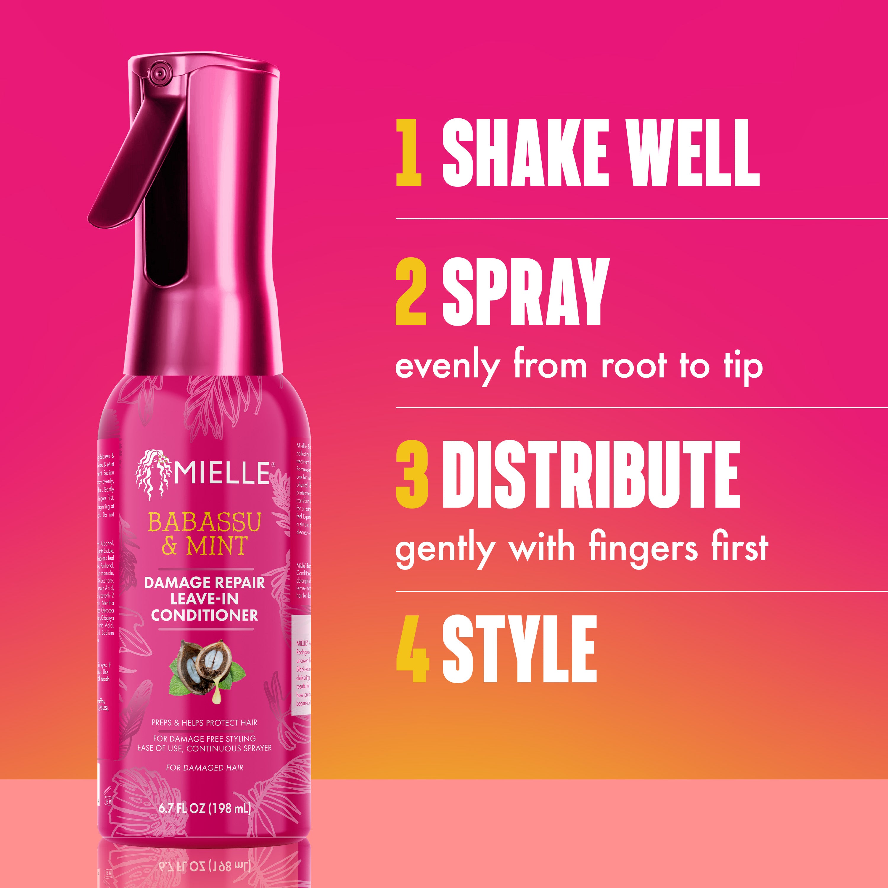 Babassu & Mint Damage Repair Leave-In Conditioner – MIELLE