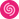 Pink spiral symbol on black background representing Mielle Organics.
