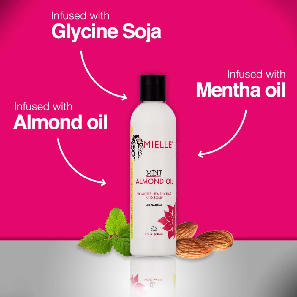 Mint Almond Oil - Best Organic Hair Oil For Dry Scalp – MIELLE