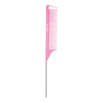 Pink Mielle Rattail Comb - Front