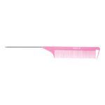 Pink Mielle Rattail Comb - Side